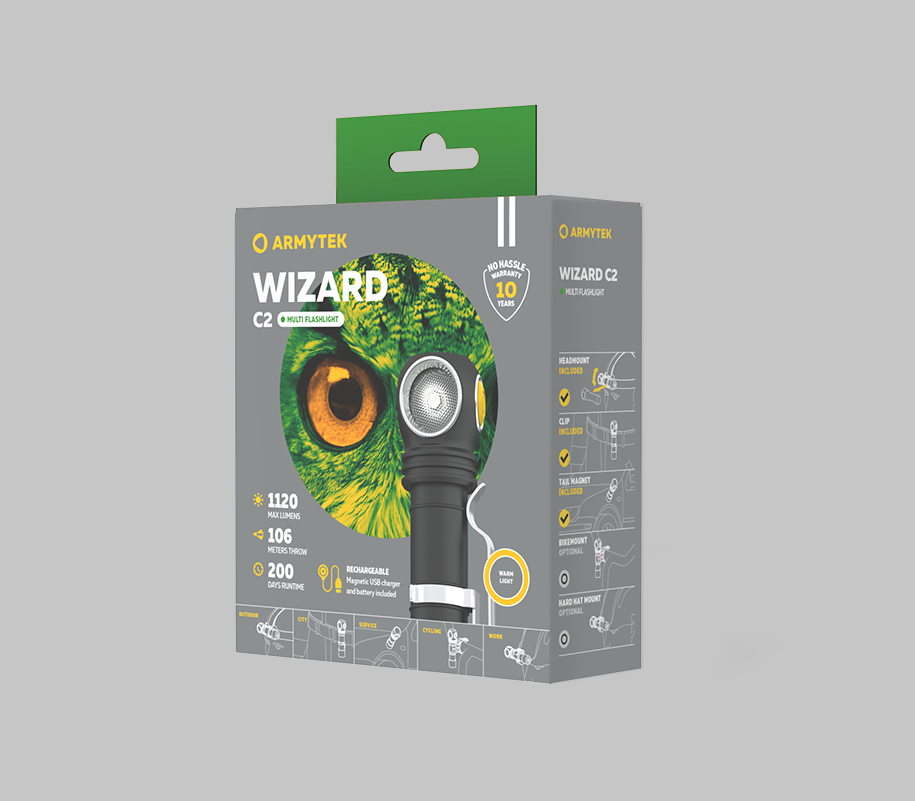 Мультифонарь Armytek Wizard C2 Magnet USB (теплый свет)
