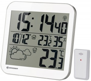 Часы настенные Bresser (Брессер) MyTime LCD, белые