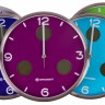 Часы настенные Bresser (Брессер) MyTime io NX Thermo/Hygro, 30 см, фиолетовые