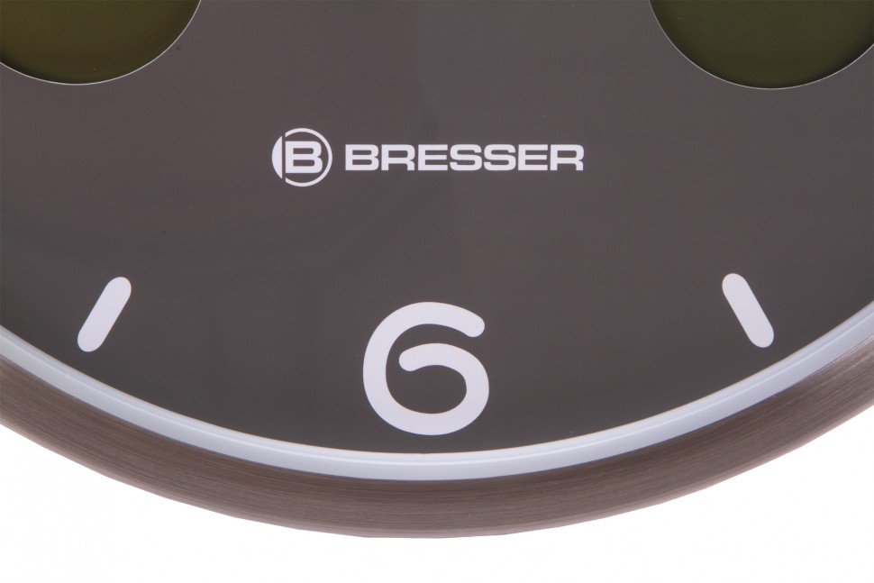 Часы настенные Bresser (Брессер) MyTime io NX Thermo/Hygro, 30 см, серые