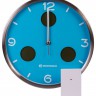 Часы настенные Bresser (Брессер) MyTime io NX Thermo/Hygro, 30 см, голубые