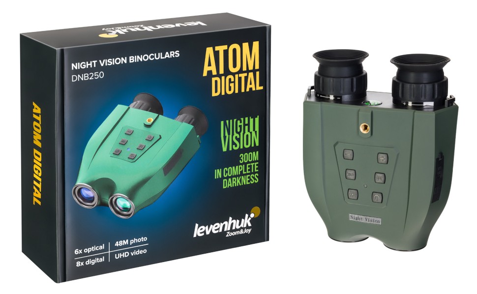 Цифровой бинокль ночного видения Levenhuk Atom Digital DNB250 (день / ночь)