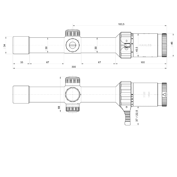 Оптический прицел Kahles K18i 1-8x24