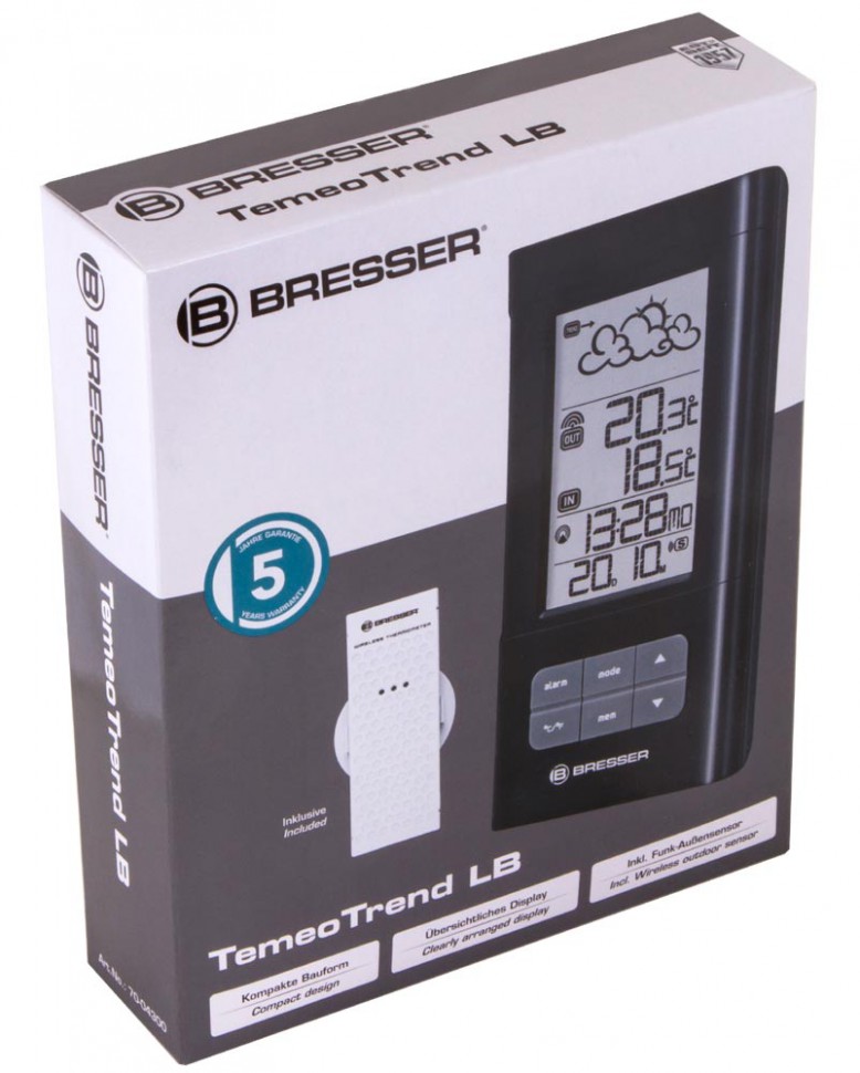 Метеостанция Bresser (Брессер) TemeoTrend LB с радиоуправлением