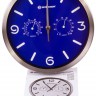 Часы настенные Bresser (Брессер) MyTime ND DCF Thermo/Hygro, 25 см, синие