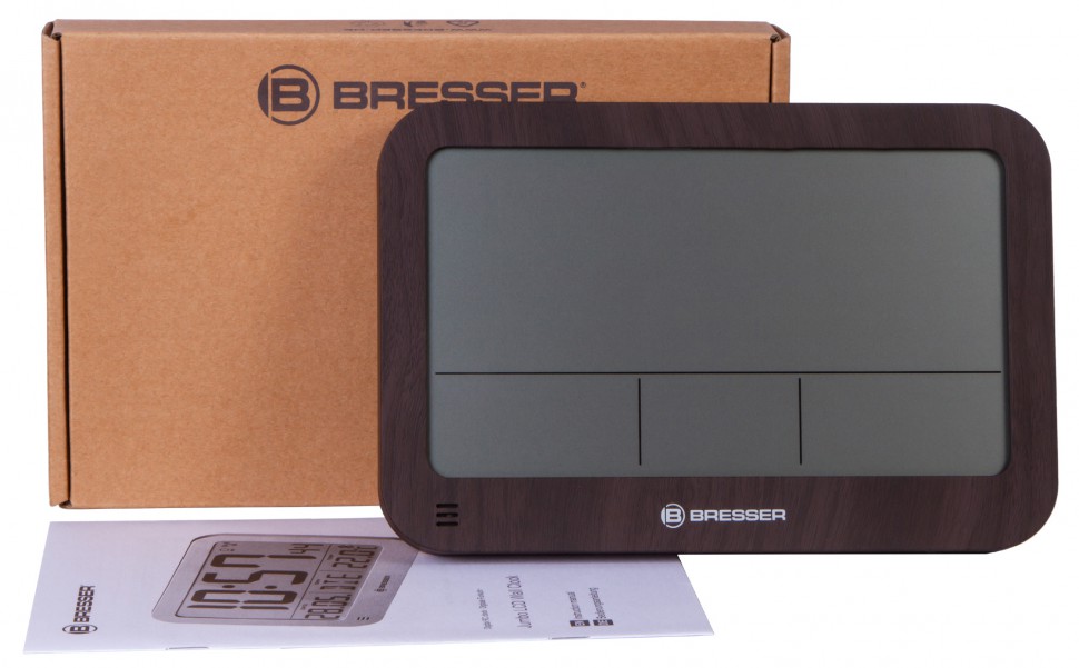 Часы настенные/настольные Bresser (Брессер) MyTime MC LCD в корпусе под дерево
