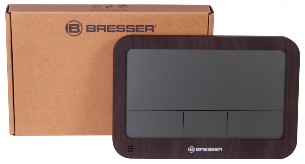 Часы настенные/настольные Bresser (Брессер) MyTime MC LCD в корпусе под дерево