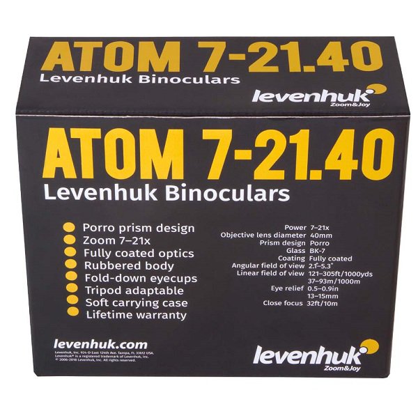 Бинокль Levenhuk Atom 7-21x40
