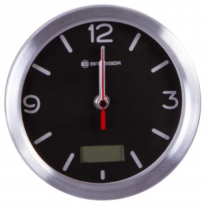 Часы Bresser (Брессер) MyTime Bath RC, водонепроницаемые, черные