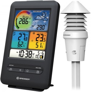 Метеостанция Bresser (Брессер) «4 в 1» Wi-Fi с UV-датчиком и цветным дисплеем