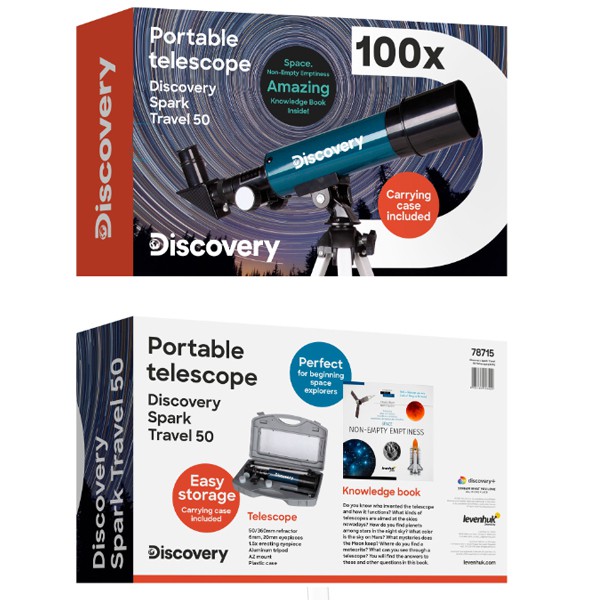 Телескоп Discovery Spark Travel 50 с книгой