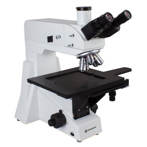 Микроскоп Bresser Science MTL-201: профессиональный металлургический микроскоп, позволяющий изучать непрозрачные объекты на больших увеличениях (50–800 крат)