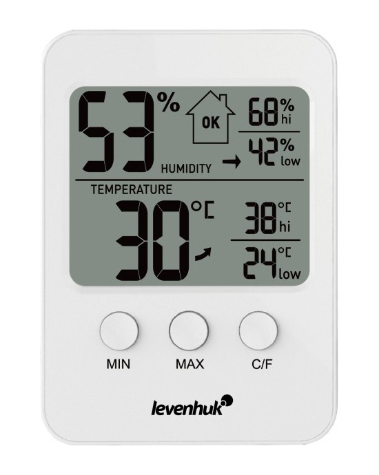 Термогигрометр Levenhuk (Левенгук) Wezzer BASE L30, белый