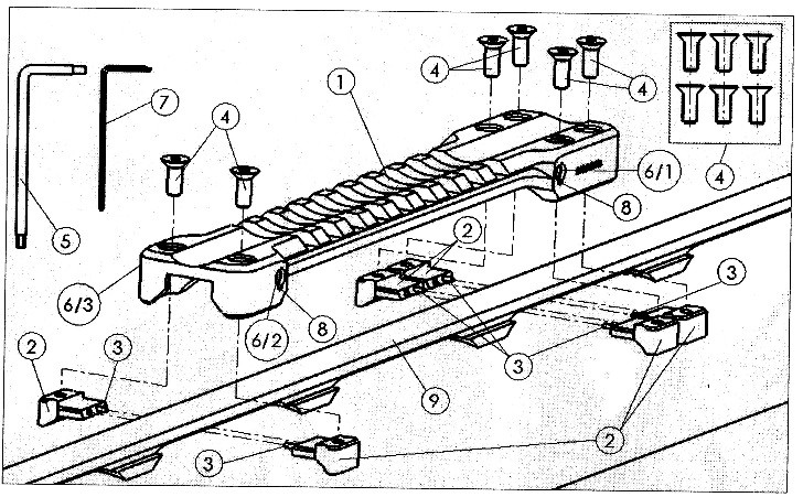 Основание Recknagel Weaver на вентилируемую планку 11,0-12,1мм