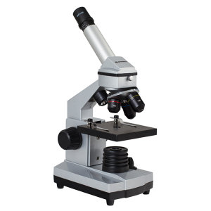Микроскоп цифровой Bresser Junior 40x–1024x: учебный микроскоп с двумя подсветками, цифровой камерой и большим набором для опытов в комплекте
