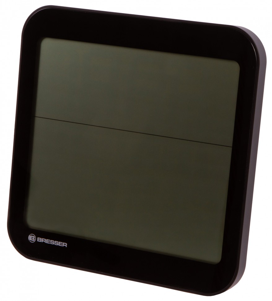 Часы настенные Bresser (Брессер) MyTime Meteotime LCD, черные