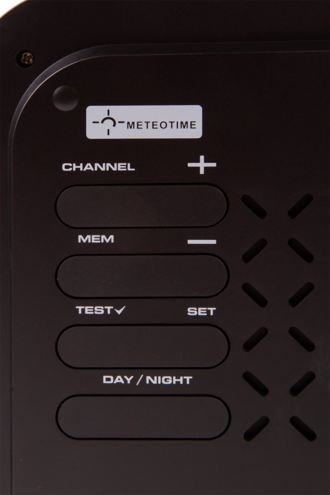 Часы настенные Bresser (Брессер) MyTime Meteotime LCD, черные
